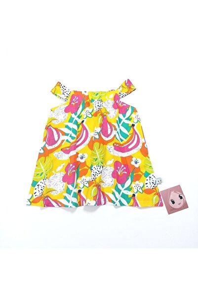 DAMLA BEBE Meyve Desenli Bebek Elbise