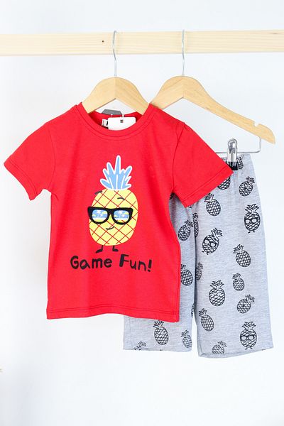 Harika KIDS Boy's Glasses Model Cotton Shorts Set of 2