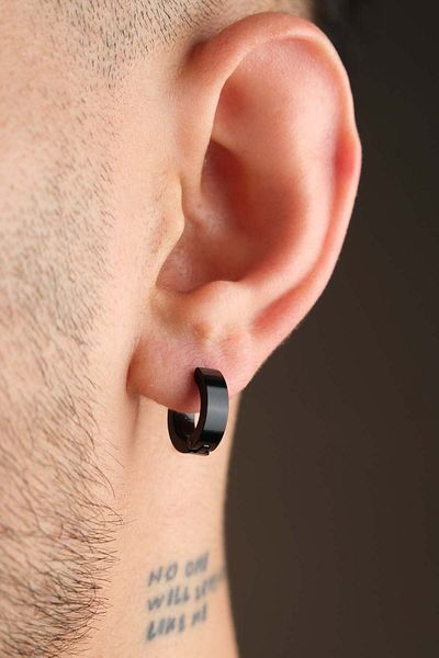 Jack Ferrero Men's Steel Colored Non-Throw Earrings
