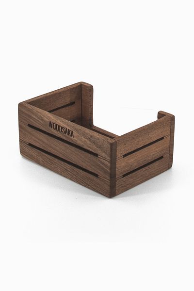Woodsaka Suport pentru cărți de vizită 3line Walnut