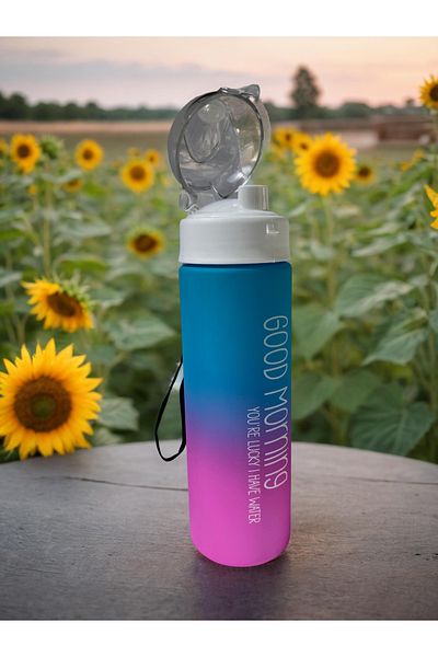 Espas Home Good Morning Printed 500ml Matte - Motivational Water Bottle