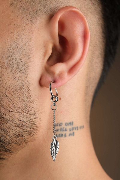 Jack Ferrero Men's Steel Colored Non-Throw Earrings