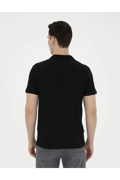 Pierre Cardin G021GL011.000. 1954212   Μαύρο Slim Fit Basic T-Shirt