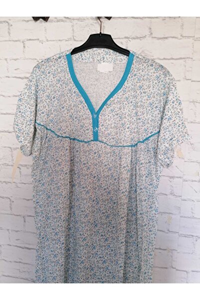 anne moda ankara Cămașă de noapte subțire din bumbac cu mânecă scurtă