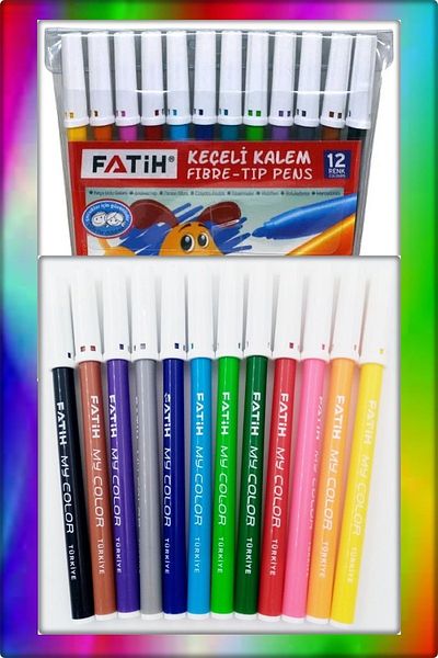 Fatih 12 Colored Felted Crayons
