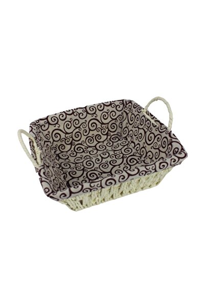 ALBETTO سلة خبز من الخيزران مع قماش مربع