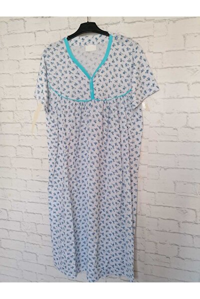 anne moda ankara Cămașă de noapte subțire din bumbac cu mânecă scurtă