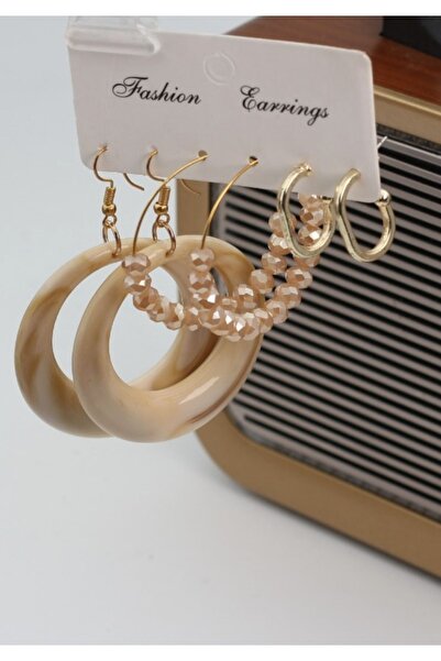 monalisatoka Kadın Kemik 6'Lı Küpe Seti