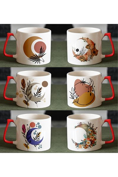 GünayStore Luxury ESPresso Coffee Cup - Set of 6 with Motto Design
