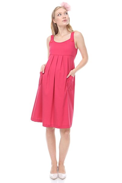 MİMBA Kadın Sklamen Rengi Bengonvil Kumaş Hamile Jile