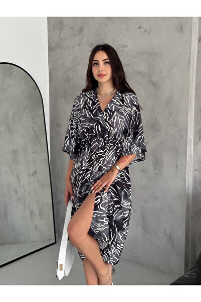 Noa Noa noa&noa - Φόρεμα με διπλό στήθος με μανίκια με νυχτερίδα