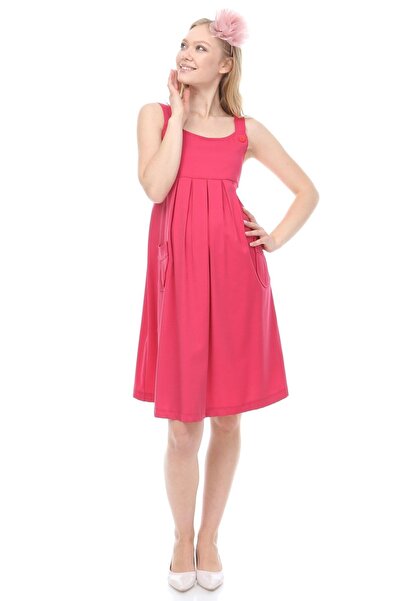 MİMBA Kadın Sklamen Rengi Bengonvil Kumaş Hamile Jile