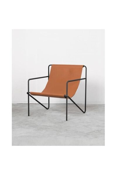 NAPOLYON Metal Gerçek Deri Berjer