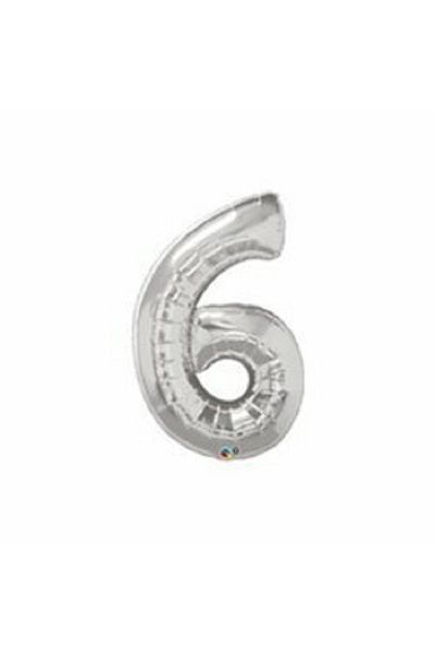 turkuaz parti Silver 6 Figures Foil Ballone 100cm