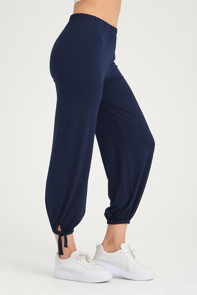 ESPİNA Women's Navy Blue Loose Trousers Shalwar