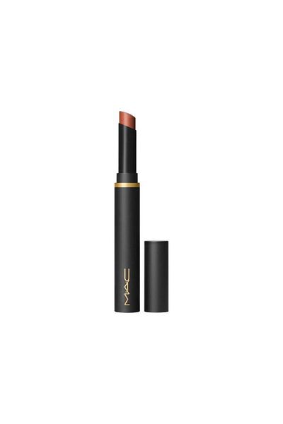 M.A.C Lipstick-Nutmeg Ganache Powder Kiss Velvet Blur Slim Stick