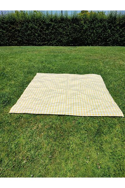 Meryemce Ev Tekstili 170x170cm Picnic Cloth Set - 6 Pieces with Petite Check, 50cm x 50cm