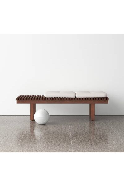 NAPOLYON Doğal Ahşap Izgaralı Bench