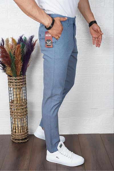 SENDORY NEW SEASON 100% KOTON CANVAS GABARDIN SLIM FIT CUT PANTS KNSPNT101