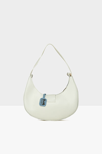 Bagmori Οβάλ Μπαγκέτα Λευκή με Γυναικεία Αξεσουάρ - Μ 000008481