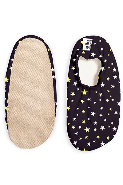 Ella Bonna Non-Slip Sole Unisex Baby Kids Sea Shoes Pool Shoes Yellow Stars