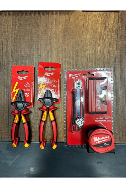 Milwaukee 1000 V Ağır Hizmet 5 Parça Usta Seti Made In Germany 160 MM Pense 1...