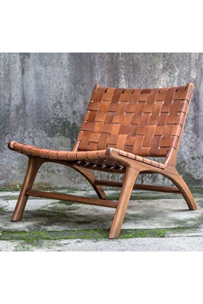 NAPOLYON Ahşap Örgü Berjer