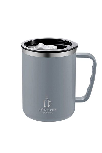 Weather Forecast 500 ml Gray Steel 304 L Coffee Hand Thermos Mug - Cin557gr