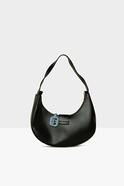 Bagmori Black Women's Baguette with Oval Accessories - M000008479