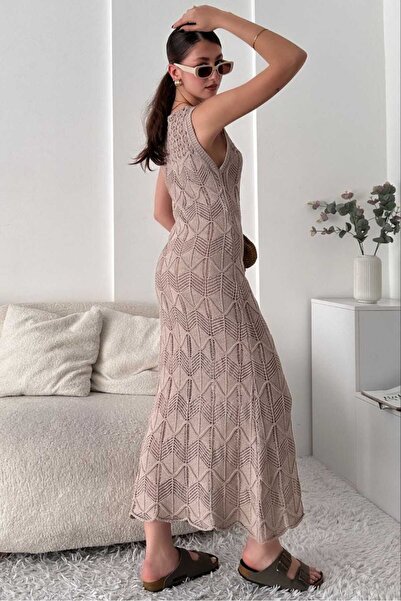 Ceyizza Rochie din tricot - Design cu jumătate căptușită