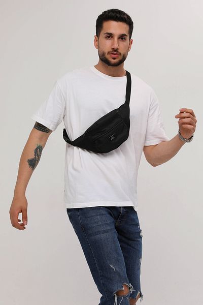 D'VERS Unisex 4-Pack - Black, Gray, White, Khaki 2-Compartment Shoulder and Waist Bag