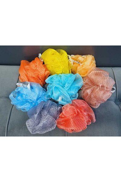 Lider MAGNESİA 8 Colorful Soft Shower Bath Balls - Fiber Color