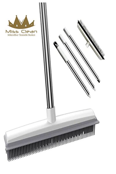 MissClean Sihirli Temiz Süpürgesi Çekçek Kauçuk Süpürge Tüy Bırakmayan