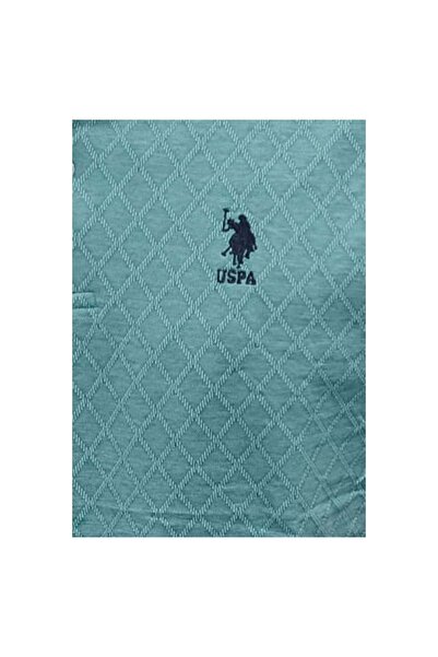 U.S. Polo Assn. U.S POLO YAKALI BAKLAVA DESENLİ T-SHIRT - MAVİ - L - ST07529-MAVİ-L