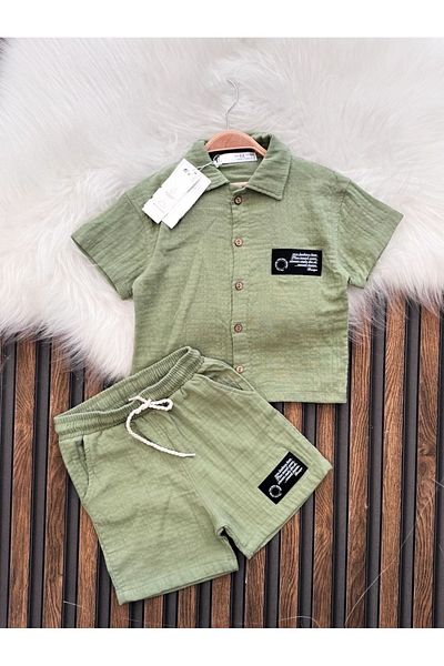 MİLANO KİDS Summer Muslin Set - Lower and Upper Set