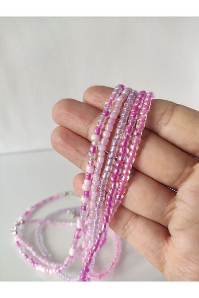 HANIMKIZ Sand Beaded Necklace Set of 5 Necklace