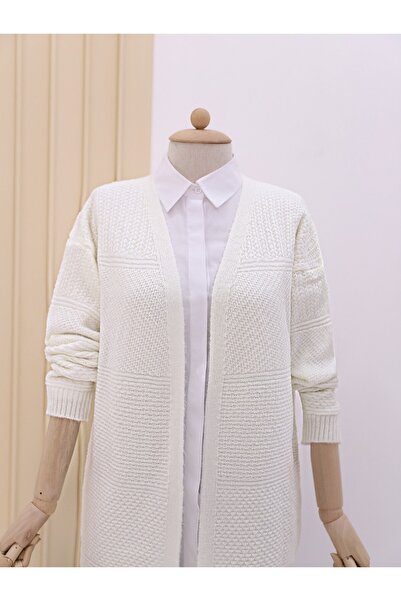 Modamorfo Středně velký pletený vzorovaný pletený cardigan