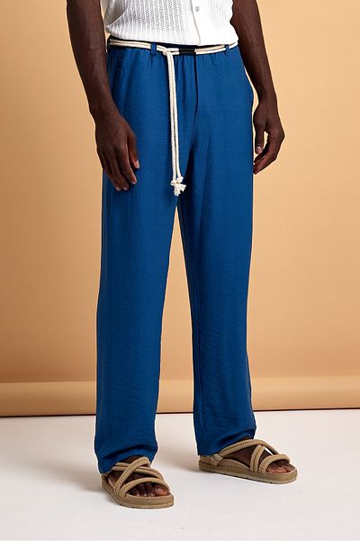 İLKCET MODA Oversize φαρδύ παντελόνι βισκόζης - Φαρδιά εφαρμογή