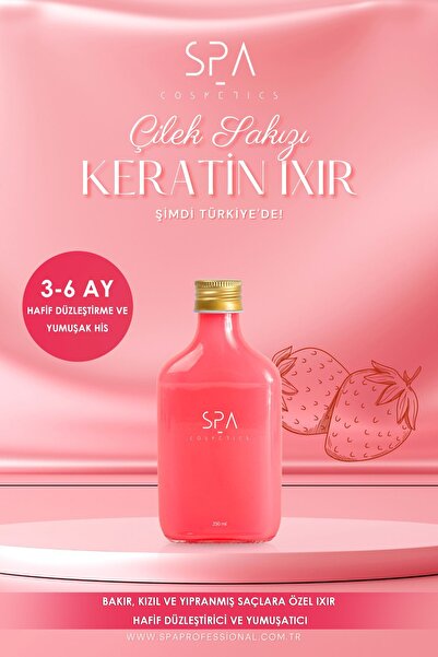 spaprofessional SPA Pro Keratin Suyu İxir Çilek Sakızı 250 ml