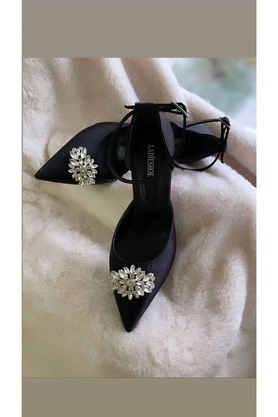 LADİESHOE Karnıyarık Stoned Women's Shoes