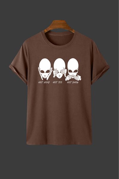 Evomind 1 T-shirt για αγορές 5 και άνω στο καλάθι - Unisex Skulls Printed Oversize T-shirt