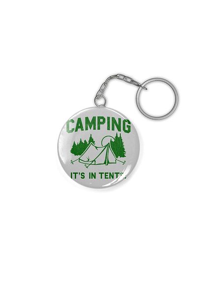 Fizello Camping: It's In Tents (vintage Distressed Look) Keychain
