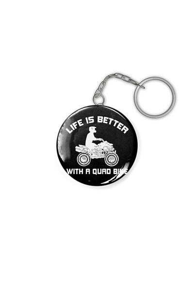 Fizello Life Is Better With A Quad Bike Keychain