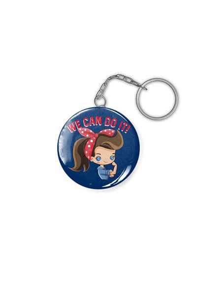 Fizello We Can Do It Little Rosie Keychain