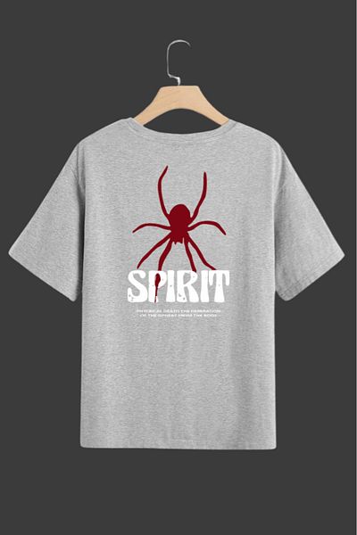 Evomind 1 μπλουζάκι για αγορές 5 και άνω στο καλάθι - Unisex Spirit Printed Oversize T-shirt