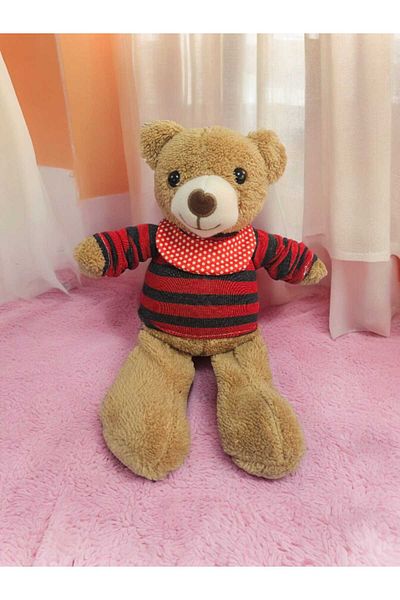 Mellito Toyzz Teddy Bear - Dressed Plush Toy, Teddy Bear Sleeping Companion