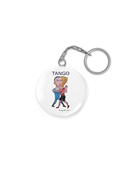 Fizello Salón De Tango 3 Keychain
