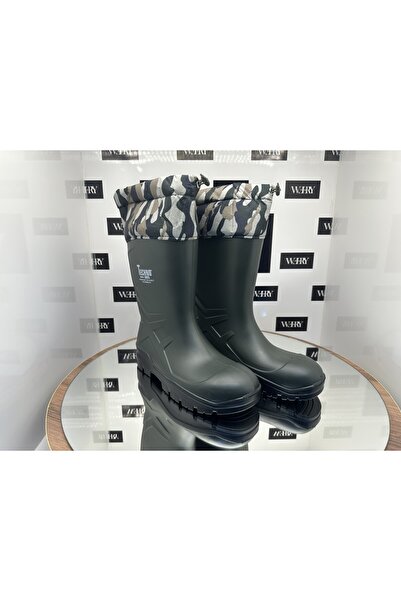 e&e Techno Bot O4 Kısa Konç 27 Cm %100 Su Geçirmez Burun Korumasız Ortopedik Tabanlıklı Poliüretan Çizme