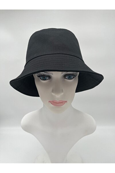 La Sol Unisex Kadın Erkek Çocuk Yaz Modası Siyah Bucket Kova Balıkçı Şapka