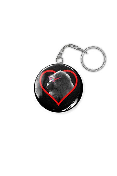 Fizello Gorilla Heart Keychain